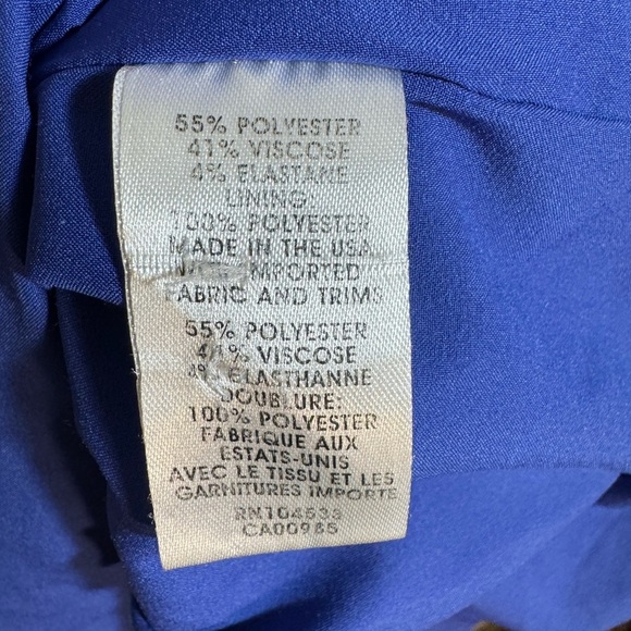 NANETTE LEPORE DRESS FIT &‎ FLARE BACK ZIP SS V NECK TEXTURED BRUNCH OFFICE - Picture 9 of 12